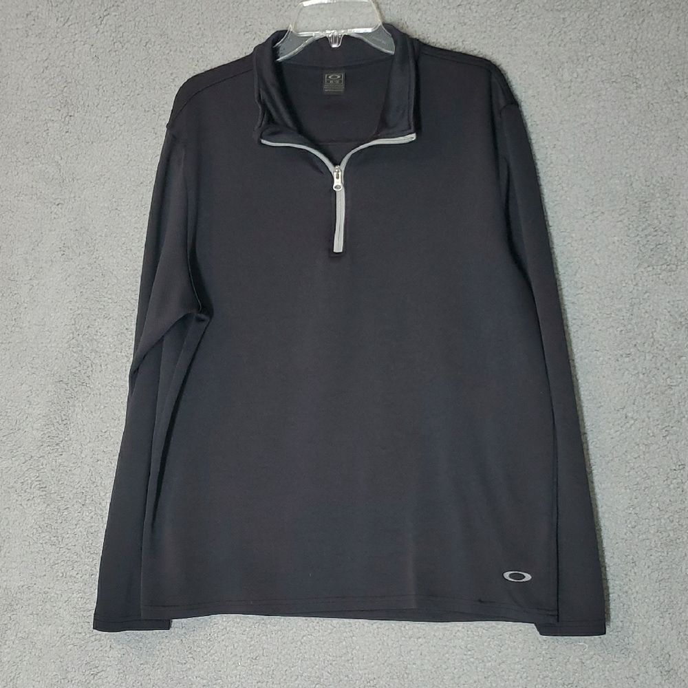 Oakley Black Quarter-Zip Pullover Men's Size XL